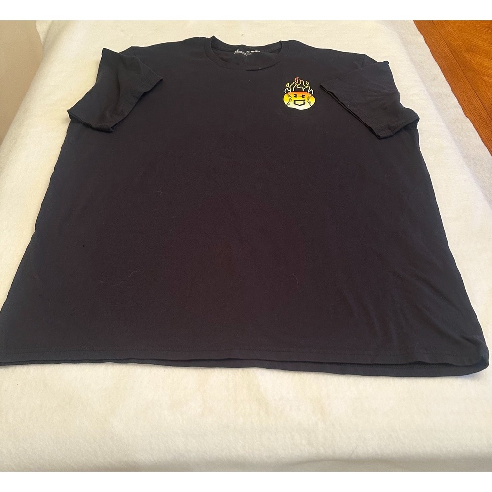 Under Armour High Heat Graphic T Shirt Mens XXL Black Baseball Logo Gym Tee